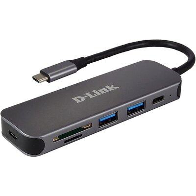 Hub D-LINK DUB-2325 USB Typu C, Pasywny