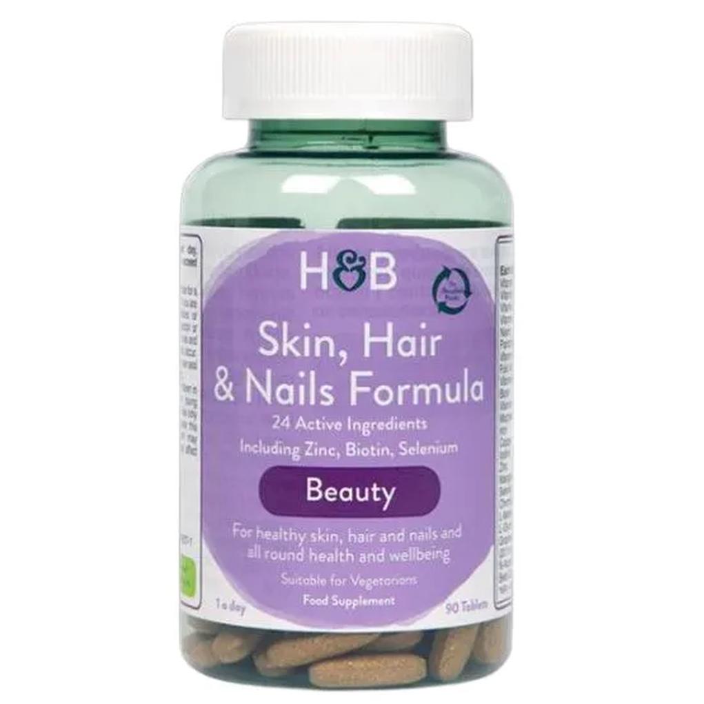 Holland & Barrett Skin Hair Nails Formula suplement diety na skórę, włosy i paznokcie, 90 tabl./1 opak.