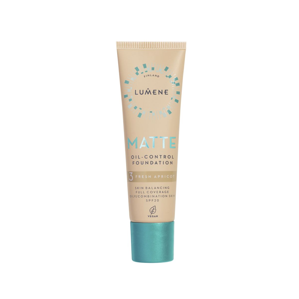 Lumene Matte matujący podkład do twarzy matte 3 fresh apricot SPF20, 30 ml