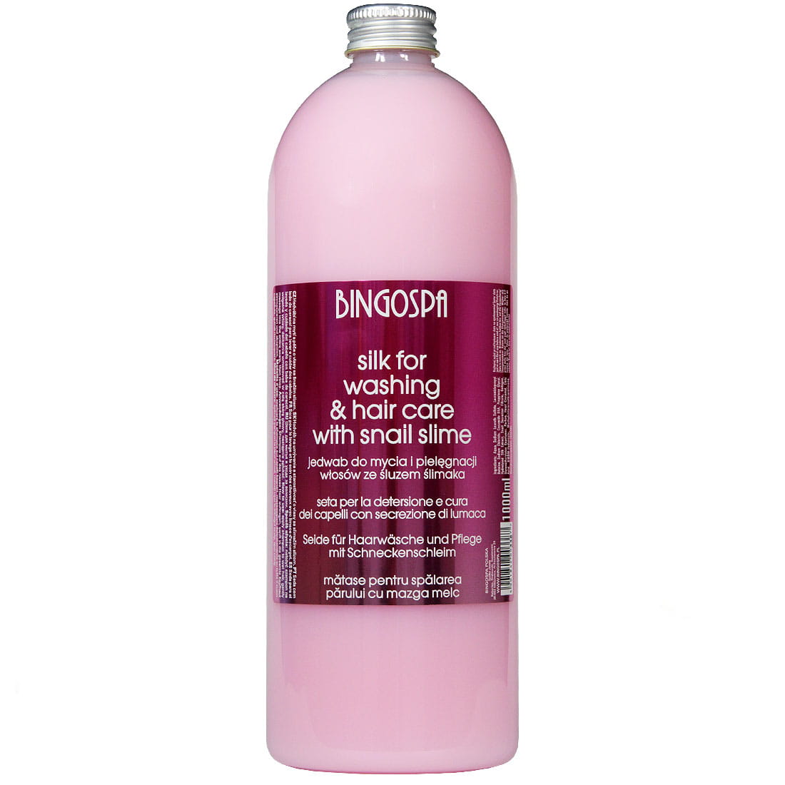 Bingospa jedwab do mycia i pielęgnacji włosów ze śluzem ślimaka, 1000 ml