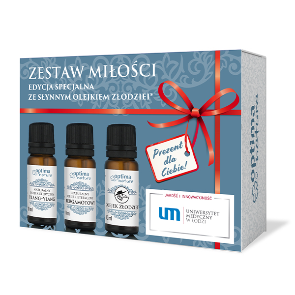 Optima Natura Olejki eteryczne zestaw miłości: olejek Ylang-Ylang, 10 ml + olejek Złodziei, 10 ml + olejek Bergamotowy, 10 ml