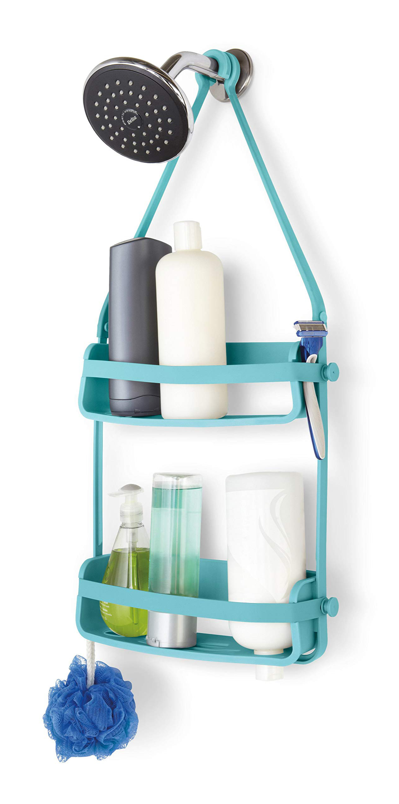 Umbra - Organizer pod prysznic Flex Turkusowy