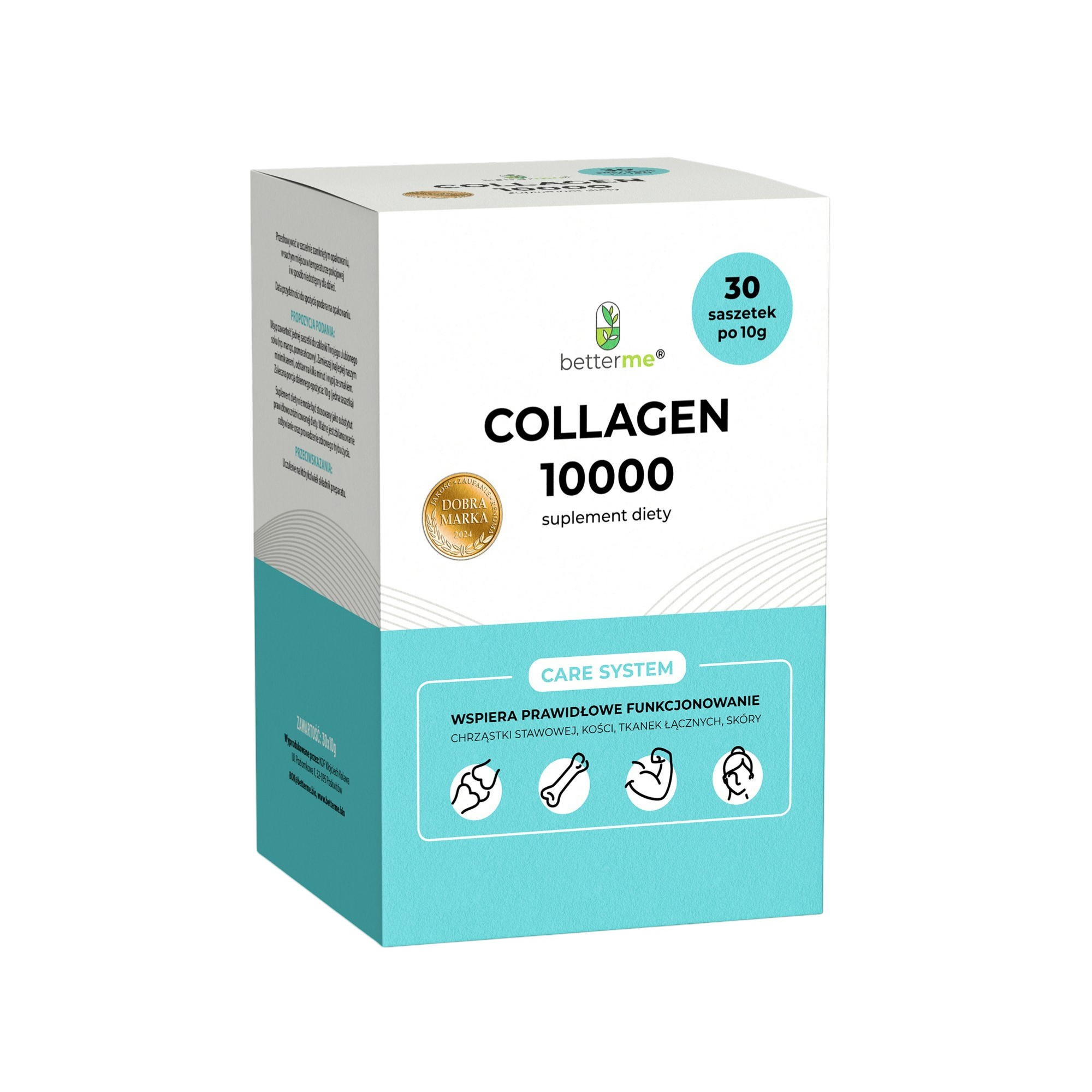 BetterMe Collagen 10000 Care System 30 suplement diety kolagen rybi w saszetkach, 30x10 g