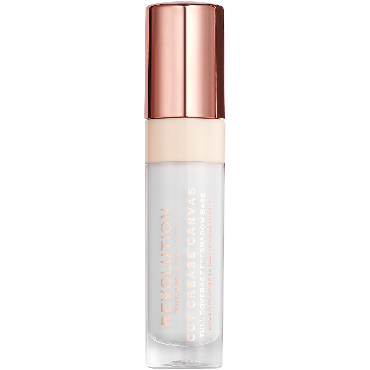 Revolution Makeup Cut Crease Canvas baza w płynie pod cienie do powiek halo white, 5 ml