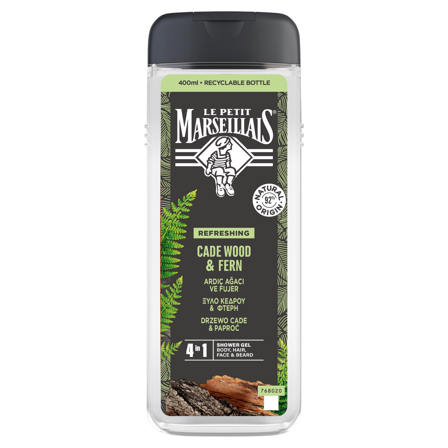 Le Petit Marseillais Cade Tree żel pod prysznic 3 w 1 drzewo cade, 400 ml