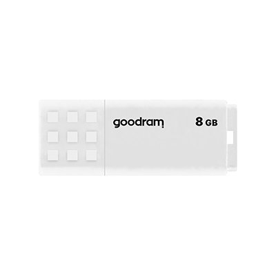 Pendrive GOODRAM UME2 8GB, USB 2.0, Odczyt 20 Mb/s, Zapis 5 Mb/s Biały