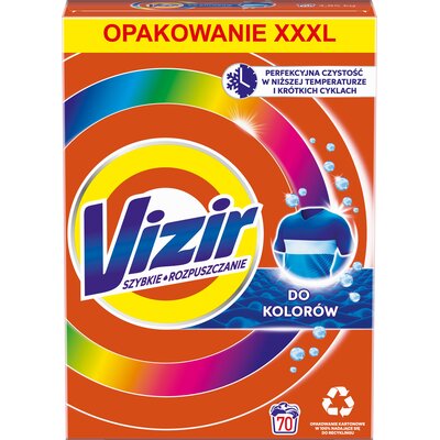 Proszek do prania VIZIR Szybkie rozpuszczanie 3.85 kg do kolorowych tkanin