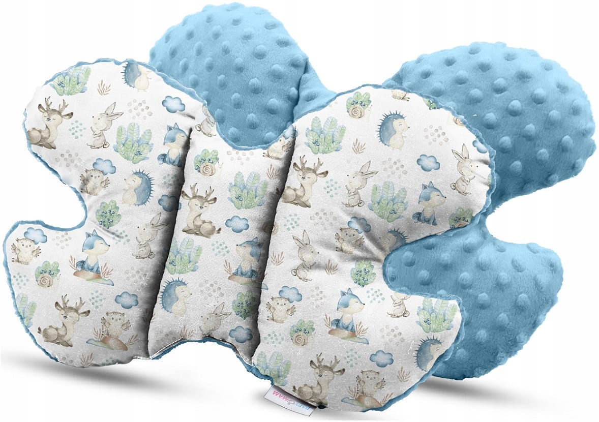 PODUSZKA PODRÓŻNA ANTYWSTRZĄSOWA MOTYLEK MINKY