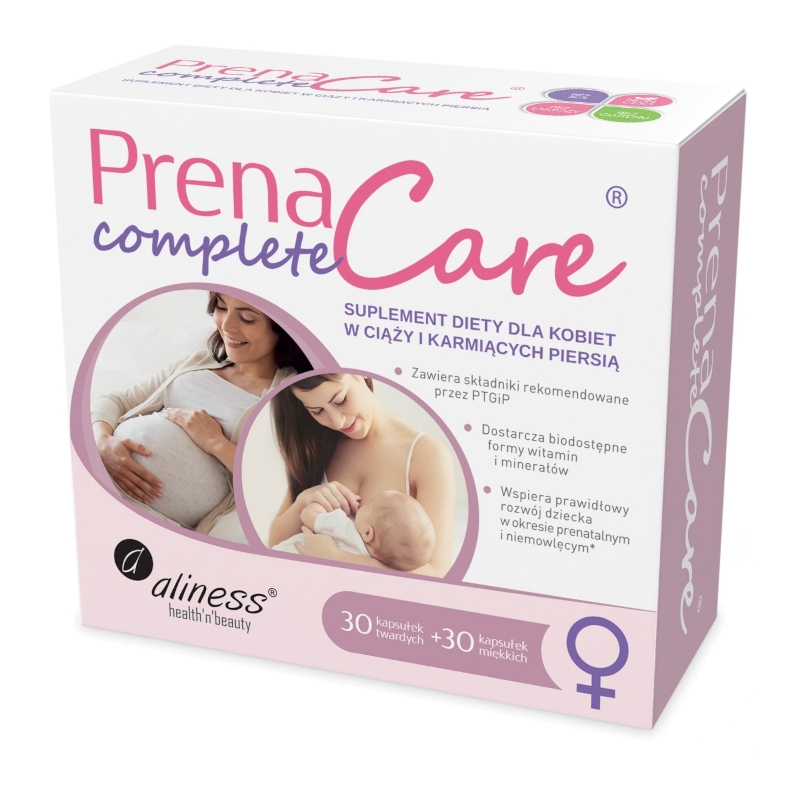 Aliness PrenaCare suplement diety Complete dla kobiet w ciąży, 30 kaps. + 30 kaps.