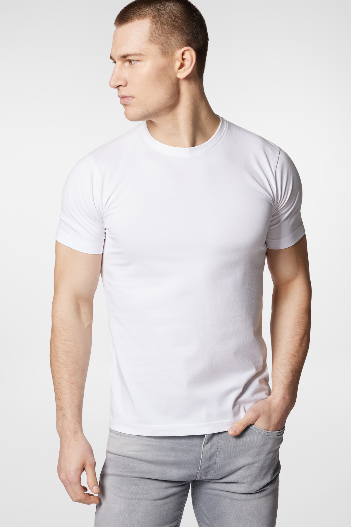 Próchnik - T-shirt Biały Bawełniany PM6