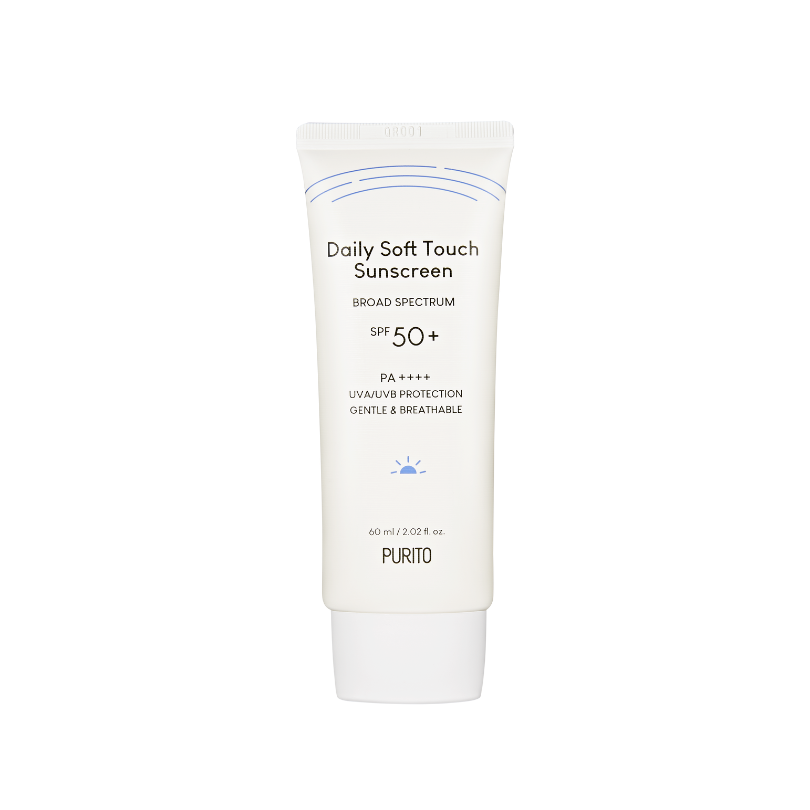 Purito Daily Soft Touch krem przeciwsłoneczny do twarzy z ceramidami SPF50+ PA++++, 60 ml