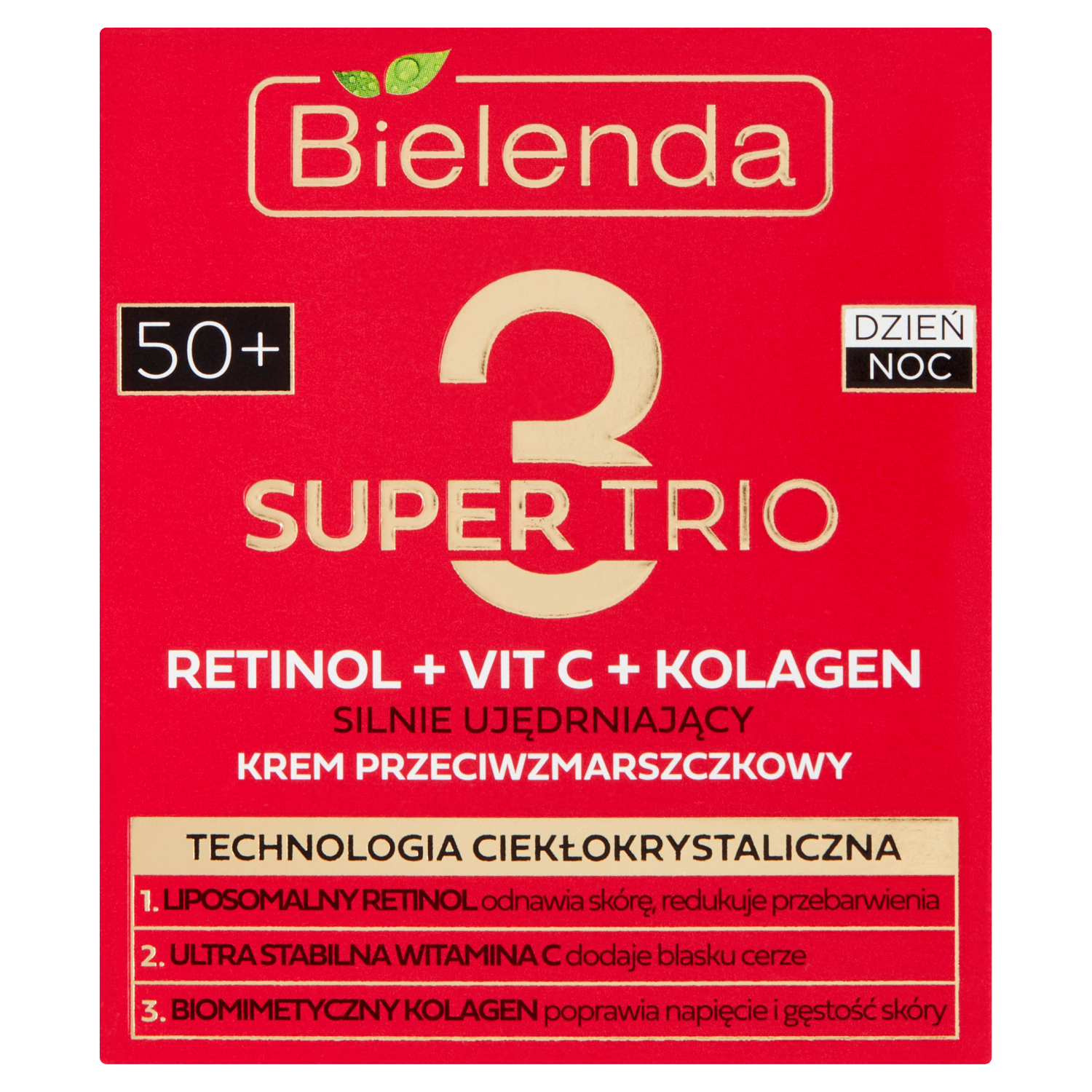 Bielenda Super Trio przeciwzmarszczkowy krem do twarzy 50+, 50 ml