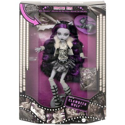 Lalka MONSTER HIGH Reel Drama Straszny Seans Clawdeen Wolf HKN28
