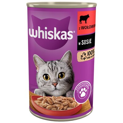 Karma dla kota WHISKAS Wołowina 400 g