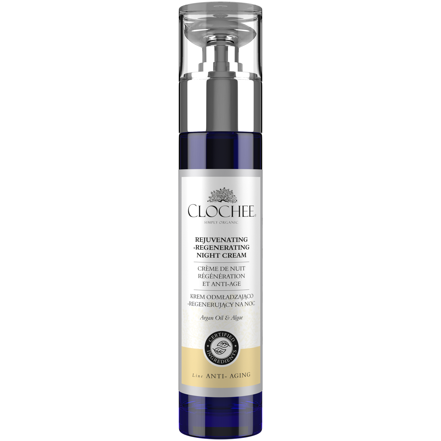 Clochee Anti-Age krem odmładzająco regenerujący na noc, 50 ml