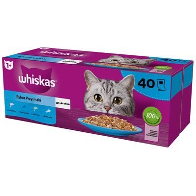Karma dla kota WHISKAS Rybne Przysmaki (40 x 85 g)
