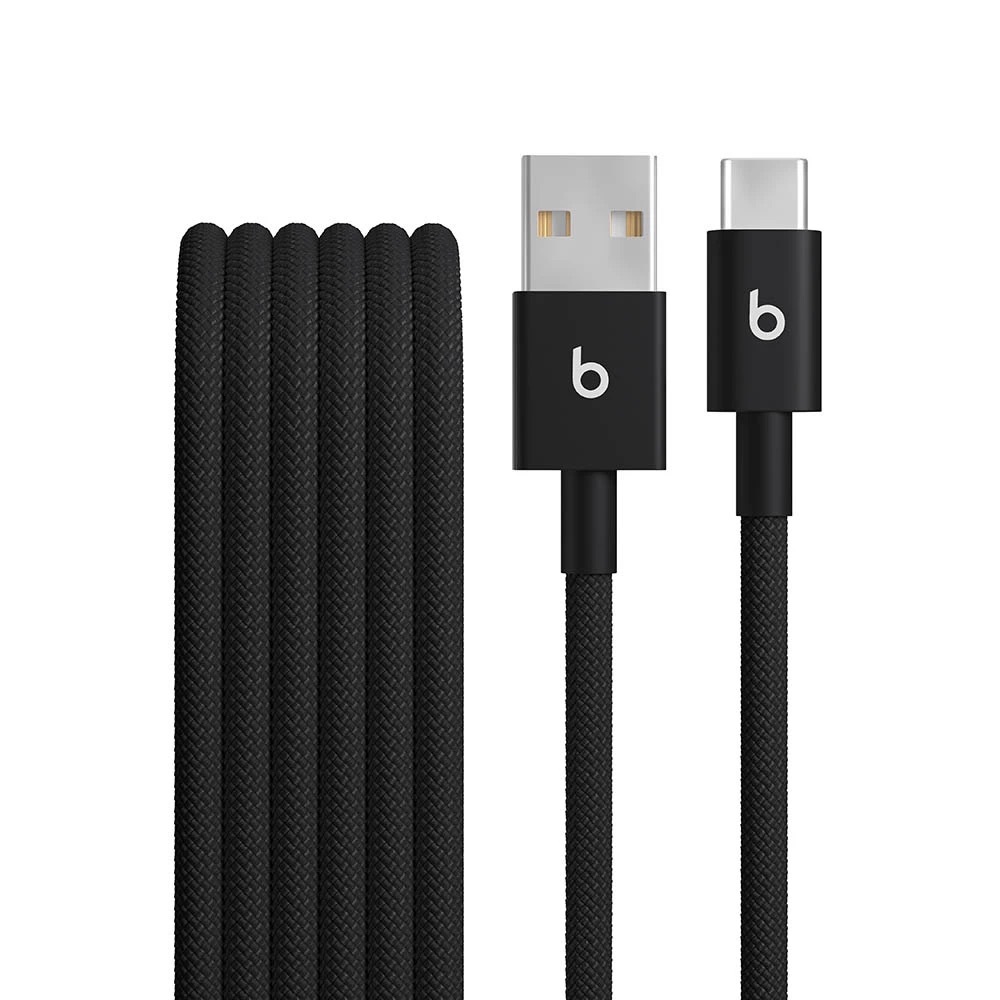 Beats USB-A to USB-C Woven Cables (1.5 m) - Bolt Black (2-Pack)