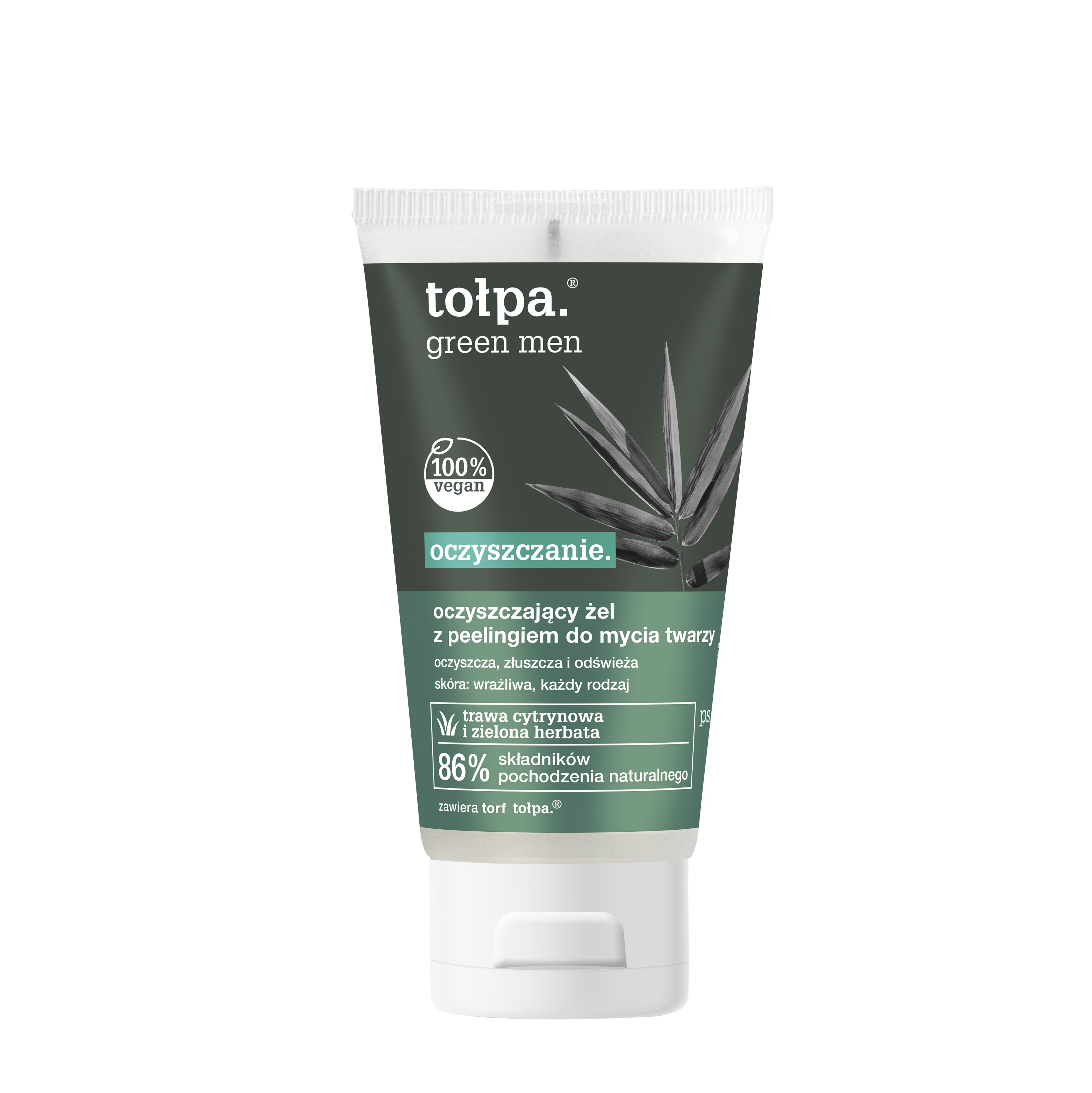 Tołpa Green, Men, żel-peeling oczyszczający do mycia twarzy, 150ml