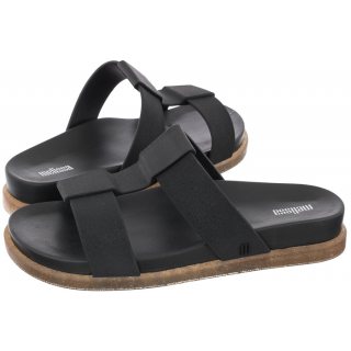 Klapki Melissa Way Slide AD 33535/AA777 Black/Clear Rice Husk
