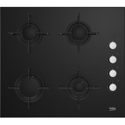 Płyta gazowa BEKO b300 HILG64120S Wysokowydajne palniki Szkło