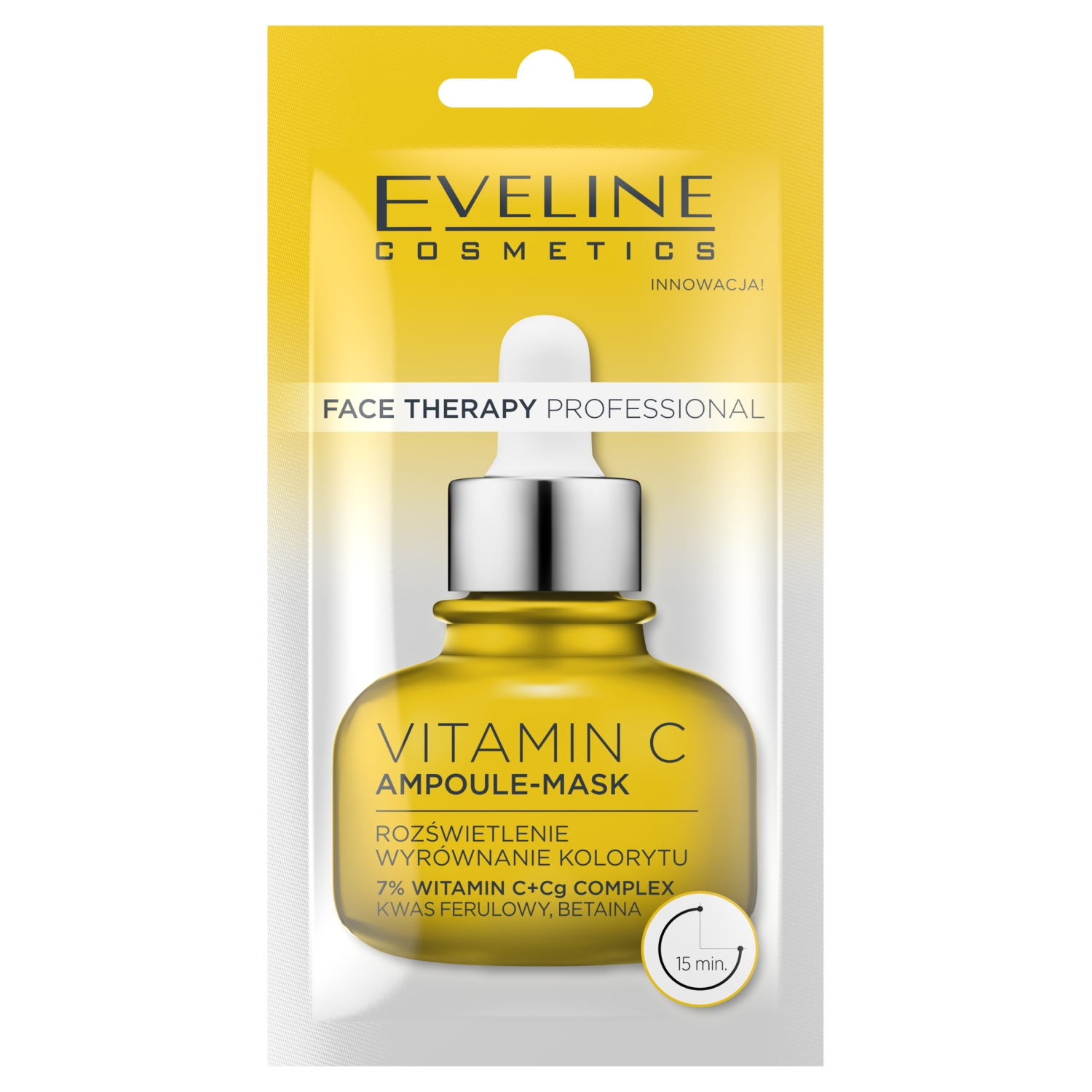 Eveline Cosmetics Therapy Vitamin C ampułka-maska do twarzy, 8 ml