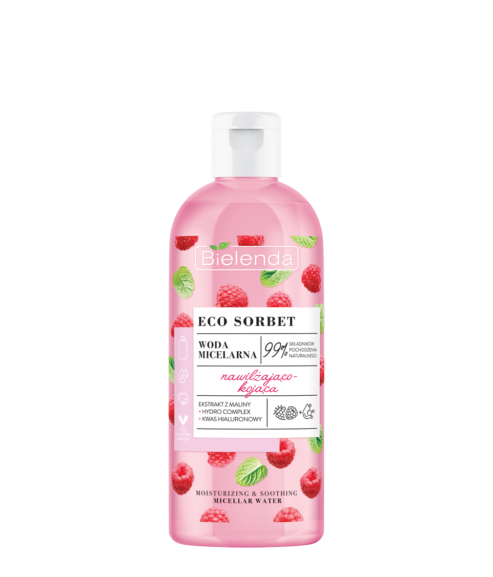 Bielenda Eco Sorbet Woda micelarna nawilżająco-kojąca, 500 ml