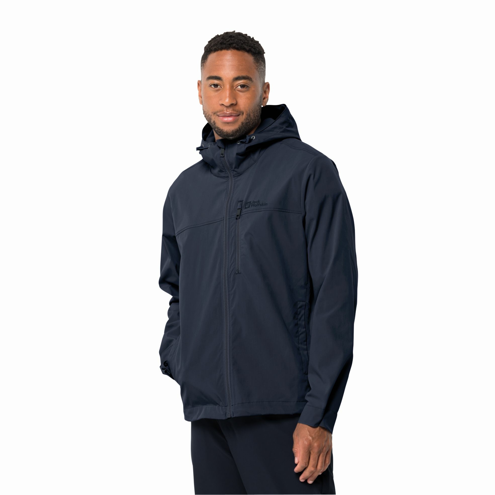 Męska kurtka Jack Wolfskin DESERT WIND JACKET M night blue - S