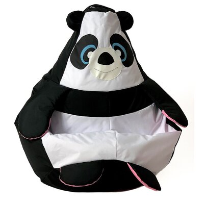 Pufa worek GO GIFT Panda XL Czarno-biały 130 x 90 cm