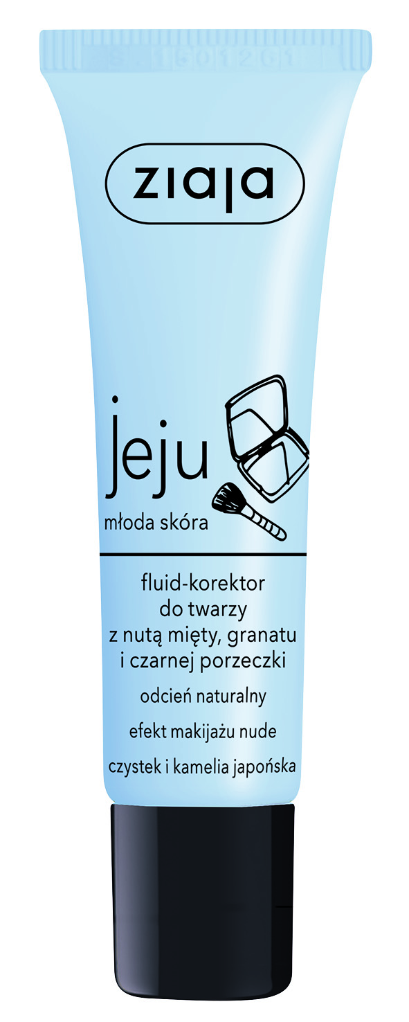 Ziaja Jeju, fluid-korektor do twarzy, odcień naturalny, 30 ml