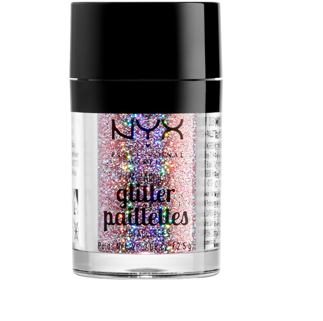 NYX Professional Makeup Metallic brokat do twarzy i ciała beauty beam, 2,5 g