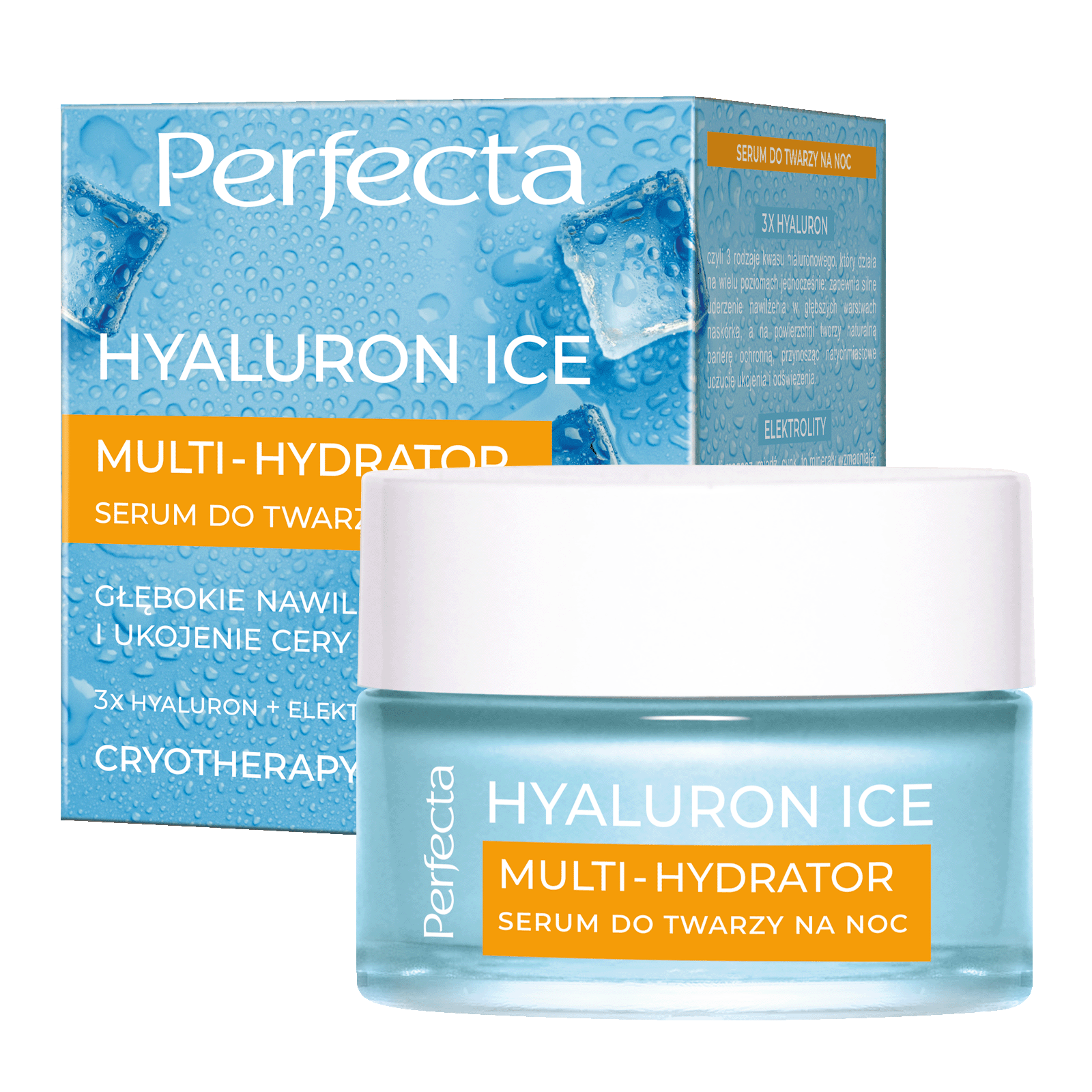 Perfecta Hyaluron Ice serum do twarzy na noc, 50 ml