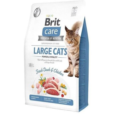 Karma dla kota BRIT Care Large Cats Power & Vitality Świeża Kaczka i Kurczak 2 kg