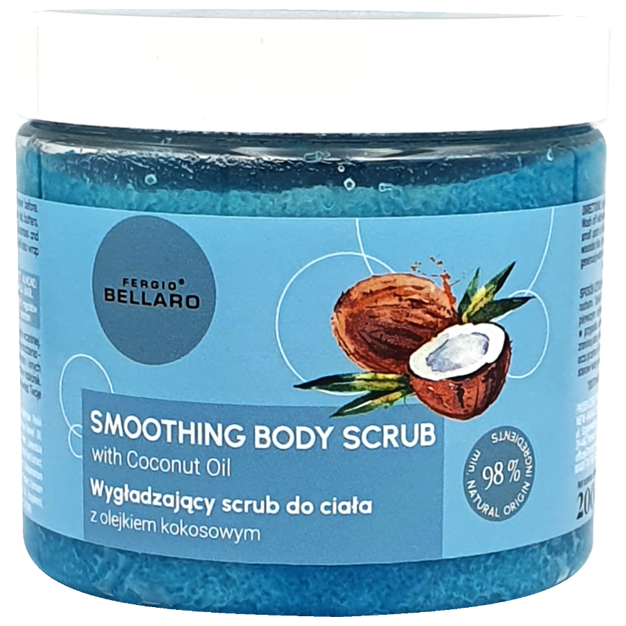 Fergio Bellaro Skin Food wygładzający scrub do ciała z olejkiem kokosowym, 200 g