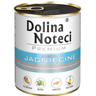 Karma dla psa DOLINA NOTECI Premium bogata w jagnięcinę 400 g