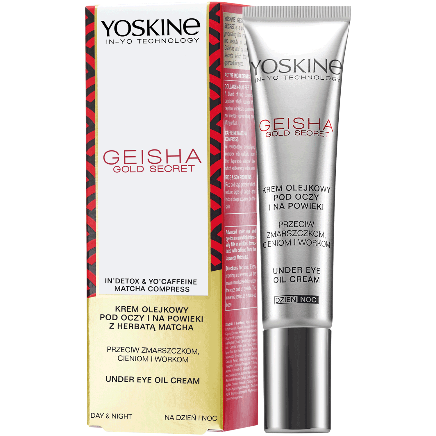 Yoskine Geisha Gold Secret krem pod oczy, 15 ml