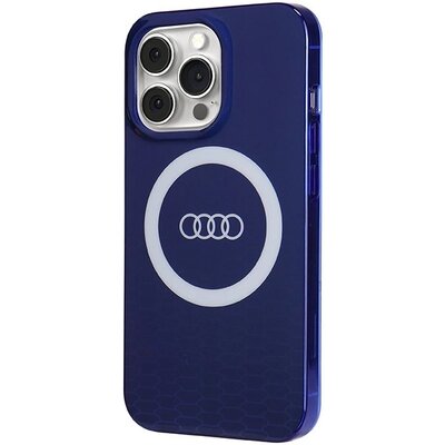 Etui AUDI IML Big Logo MagSafe do Apple iPhone 13 / 13 Pro Niebieski