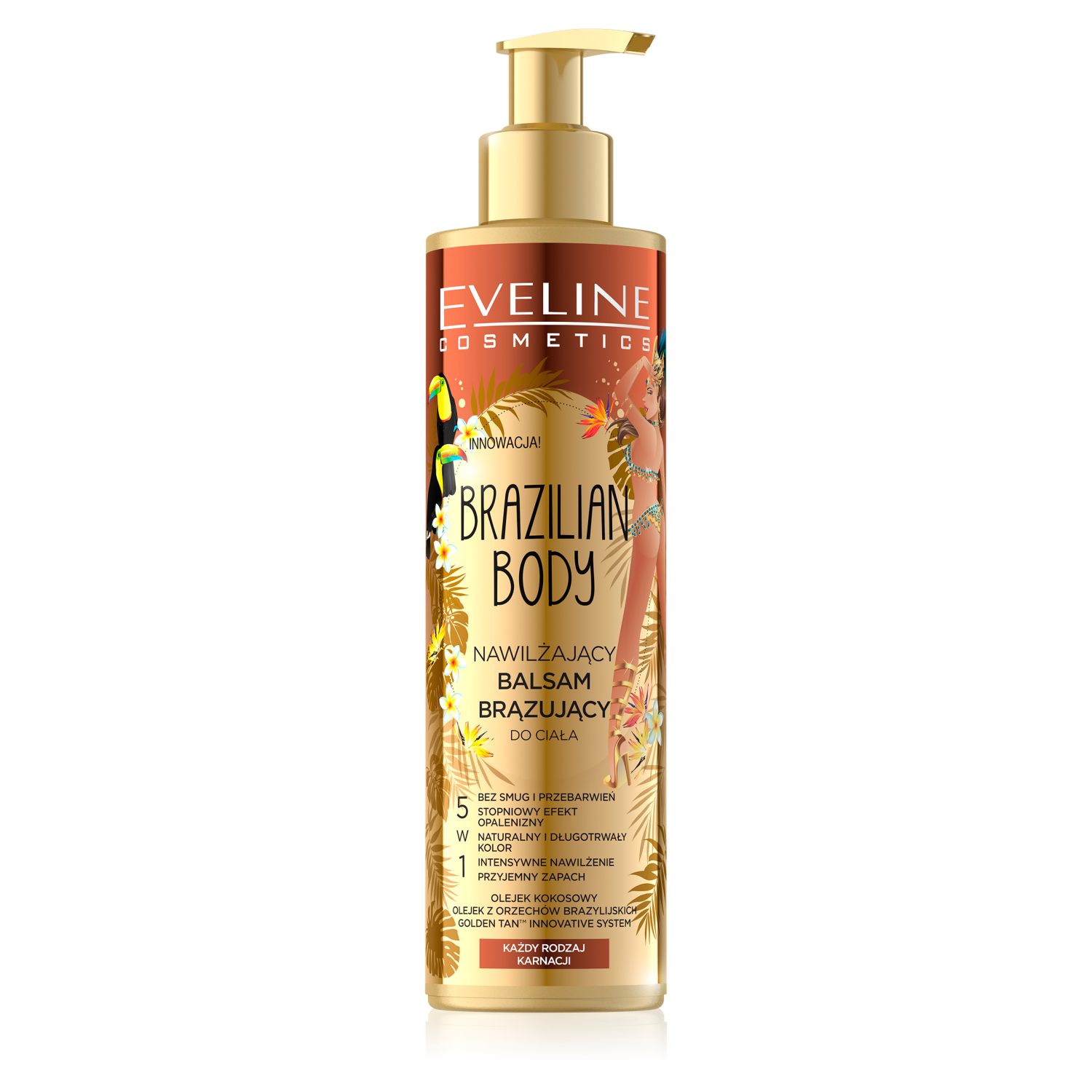 Eveline Cosmetics Brazil Body brązujący balsam do ciała, 200 ml