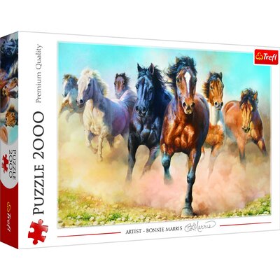 Puzzle TREFL Premium Quality Galopujące stado koni 27098 (2000 elementów)