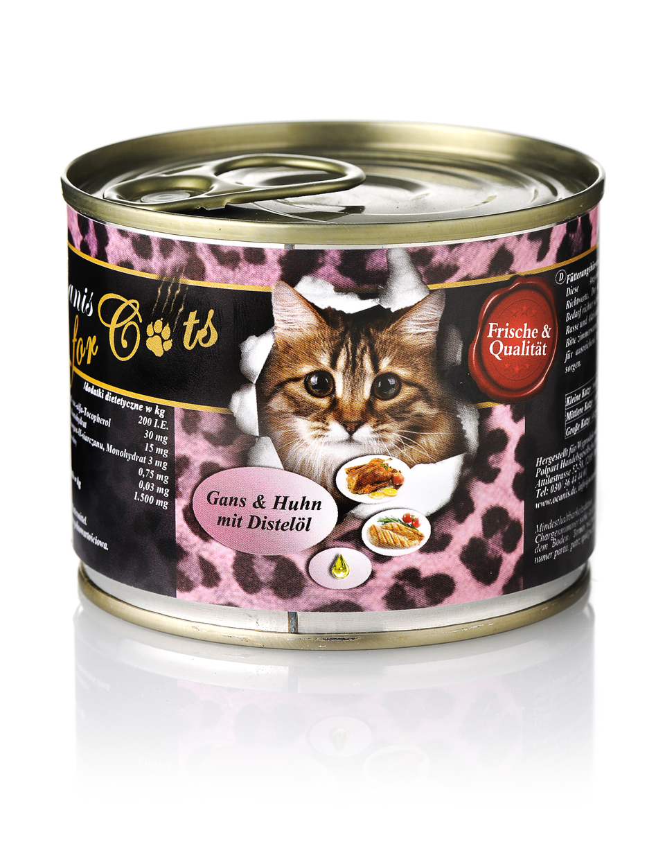 O'CANIS Gęsina i kurczak i olej szafranowy 200 g