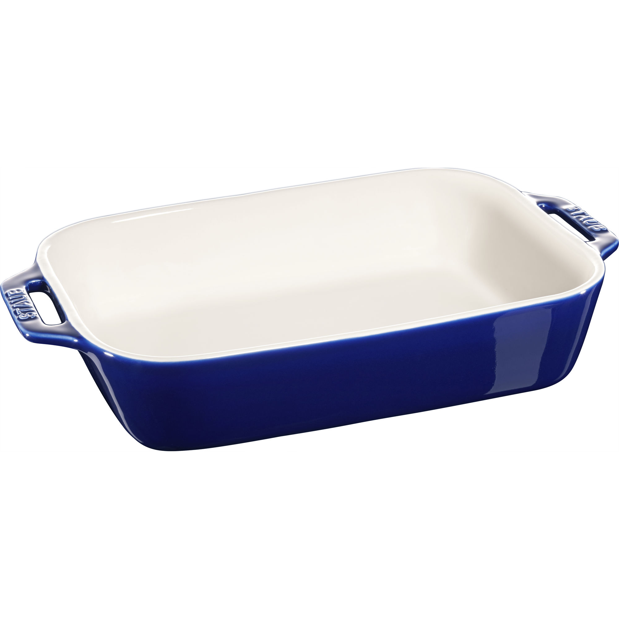 Staub - Prostokątny półmisek ceramiczny Cooking 2,4 L niebieski