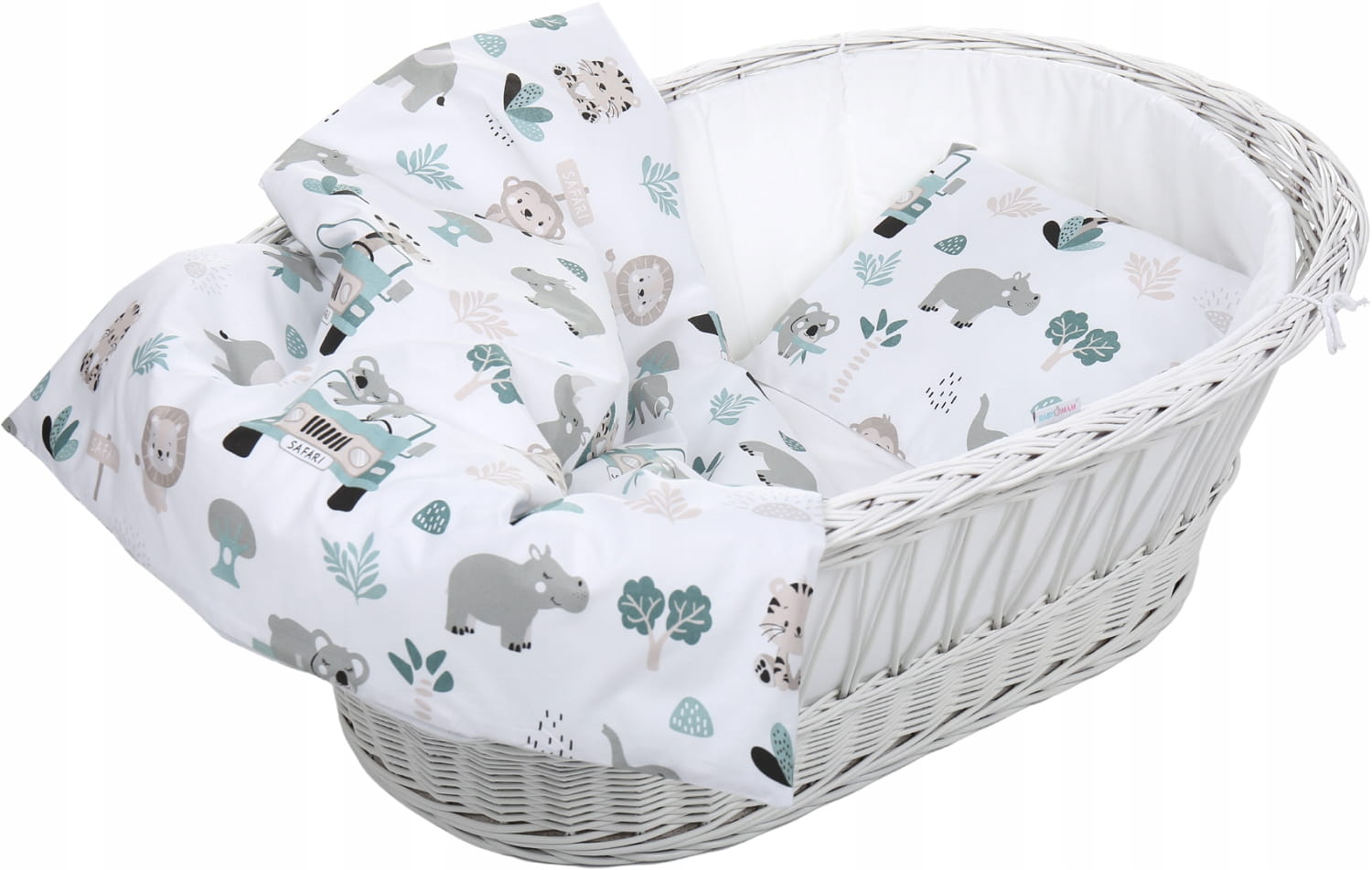 Pościel 80x70 do kołyski wózka 2 elementy Babymam