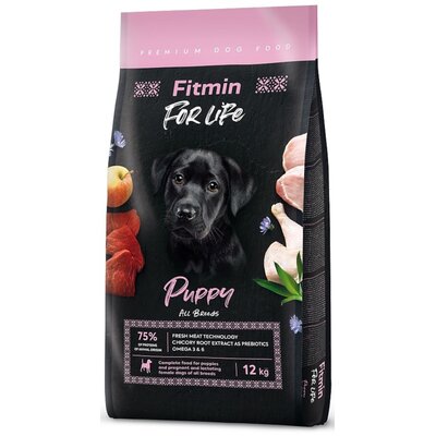 Karma dla psa FITMIN Dog For Life Puppy Drób 12 kg