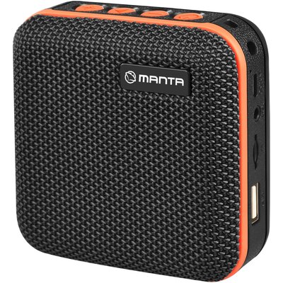 Głośnik mobilny MANTA SPK01GO Radio FM Czarny