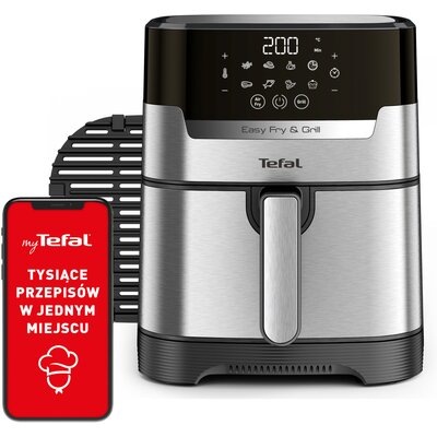 Air Fryer Frytkownica beztłuszczowa TEFAL Easy Fry&Grill Deluxe EY505D15 4.2l z rusztem do grilla