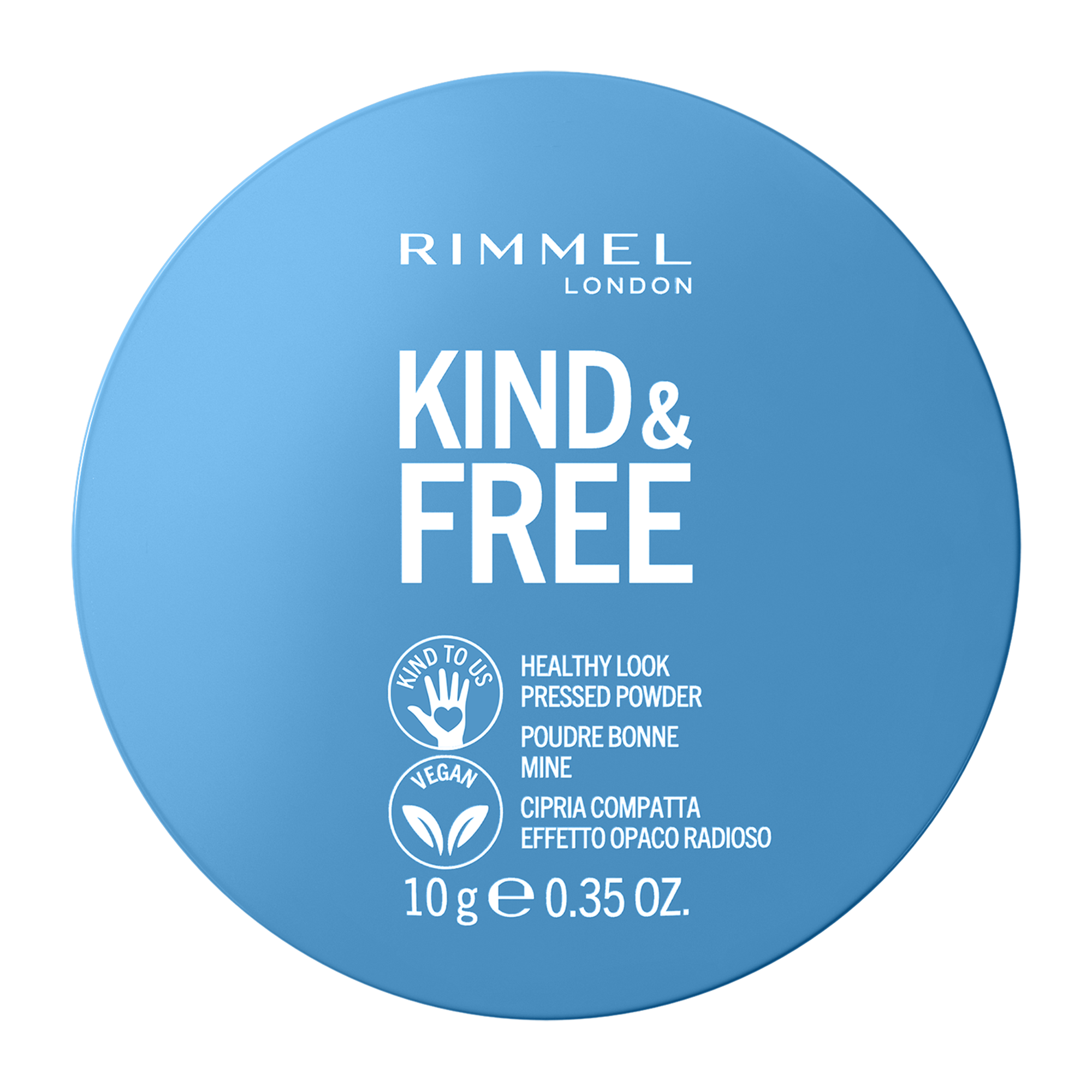 Rimmel Kind & Free Wegański Puder prasowany 001 Translucent, 10 g