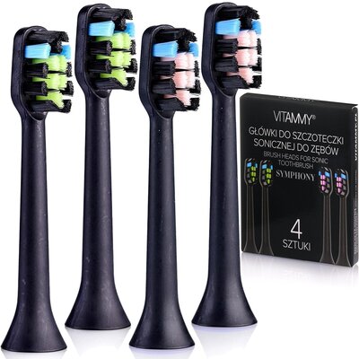 Oryginalna końcówka szczoteczki VITAMMY Symphony TOW014963 (4 szt.) (Delikatna dla zębów)