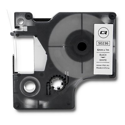 Taśma QOLTEC do Dymo D1 43613 6 mm x 7 m Biały