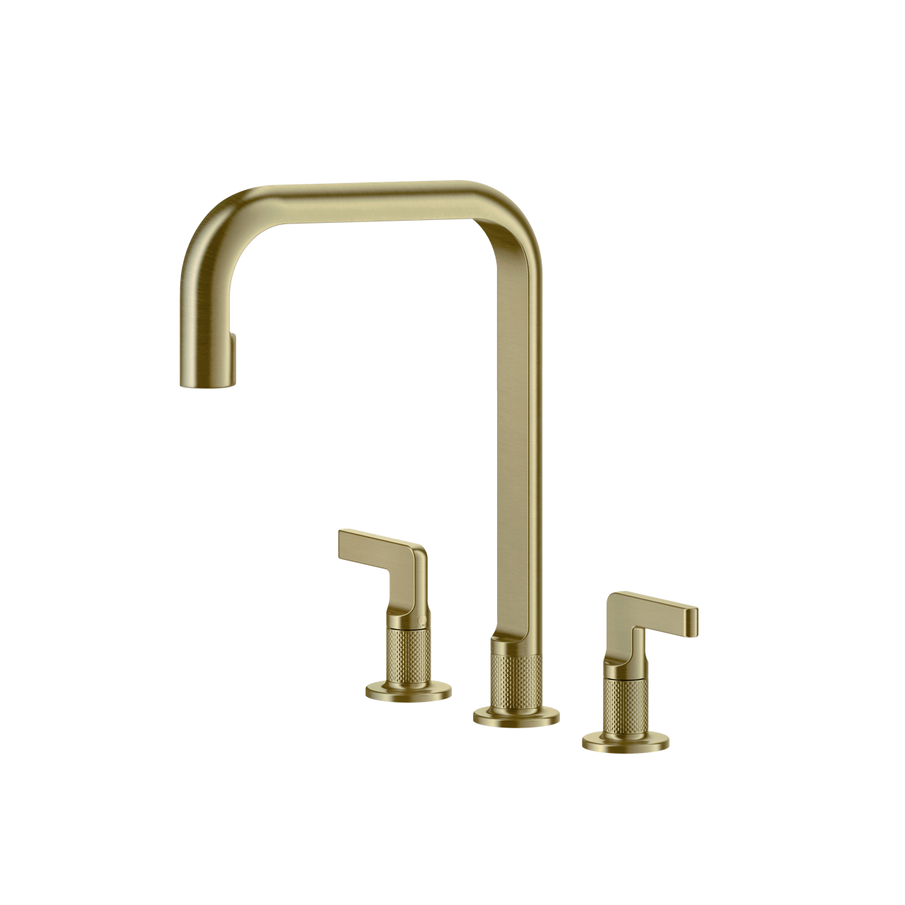 Gessi - Bateria kuchenna Inciso obrotowa wylewka 58701 Mosiądz szczotkowany PVD