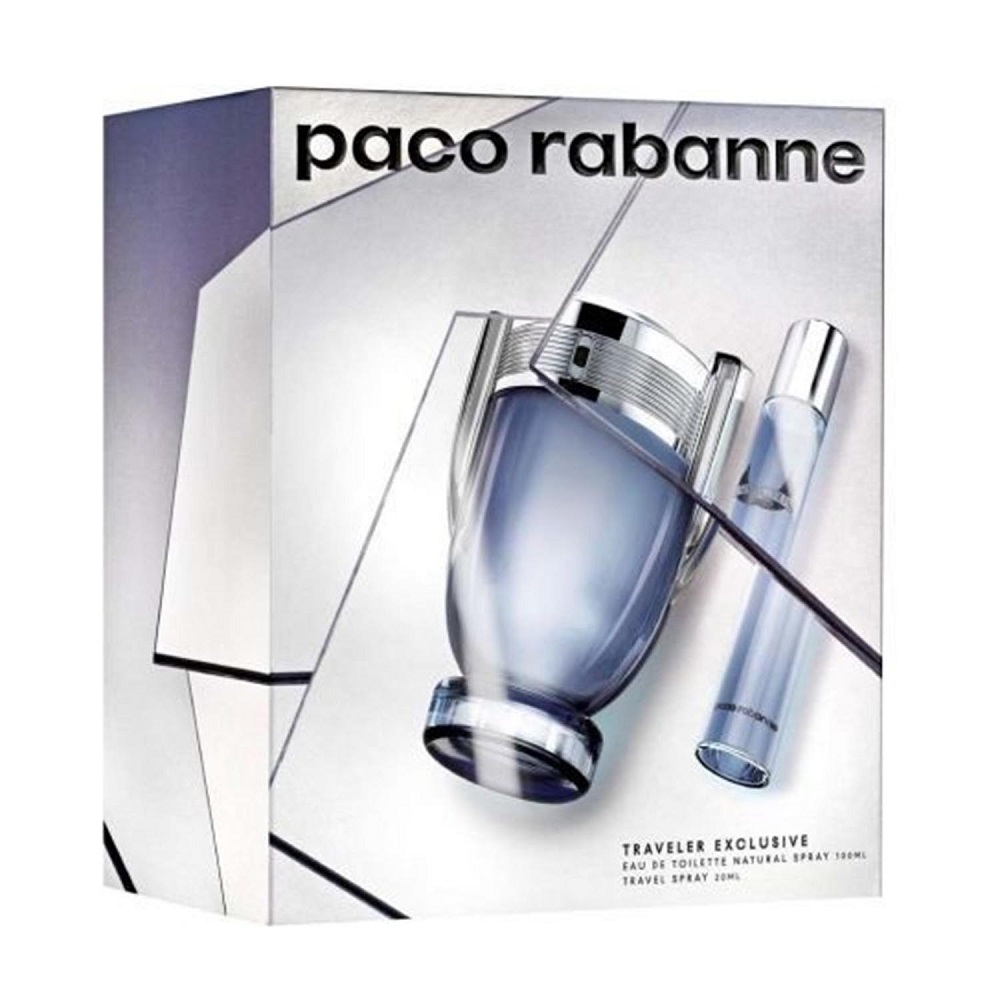 Paco Rabanne Invictus zestaw: woda toaletowa męska 100 ml + woda toaletowa męska, 20 ml