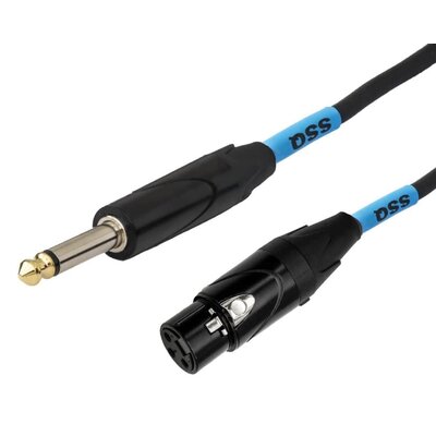 Kabel SSQ XZJM1 Jack Mono - XLR żeński 1 m